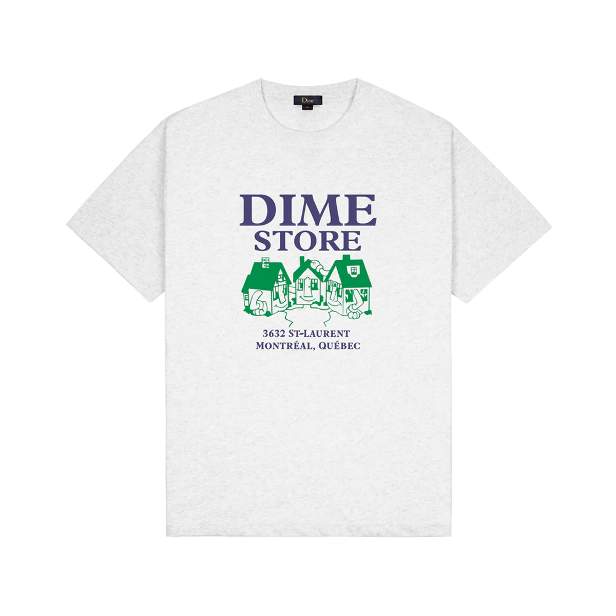 Dime Skateshop T-Shirt - Ash - Directive Boardshop