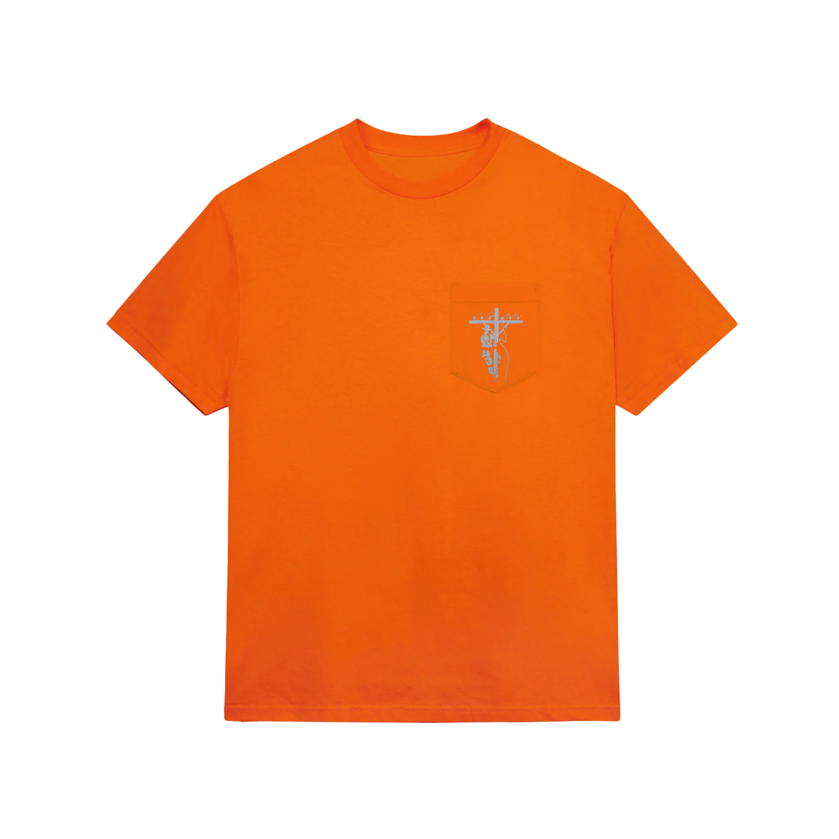 safety orange t shirts with pocket