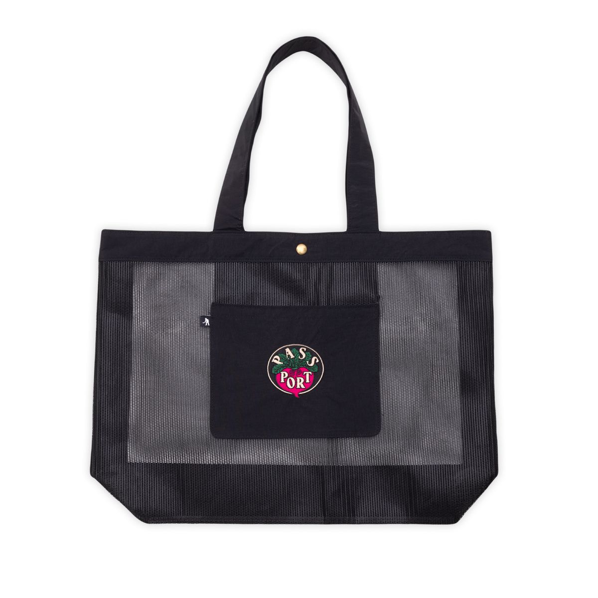 Passport Radish RPET Mesh Tote Bag - Black