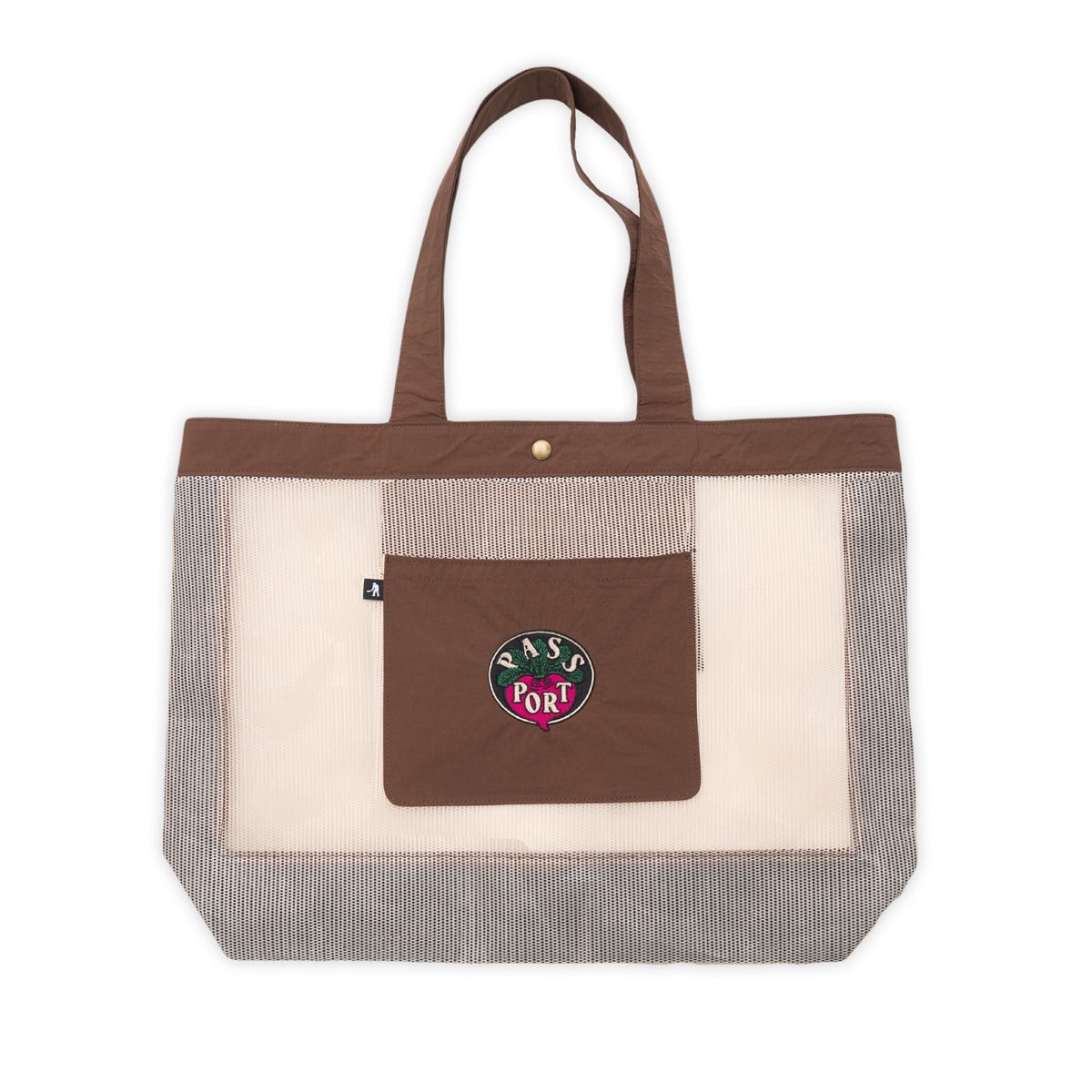 Passport Radish RPET Mesh Tote Bag - Brown