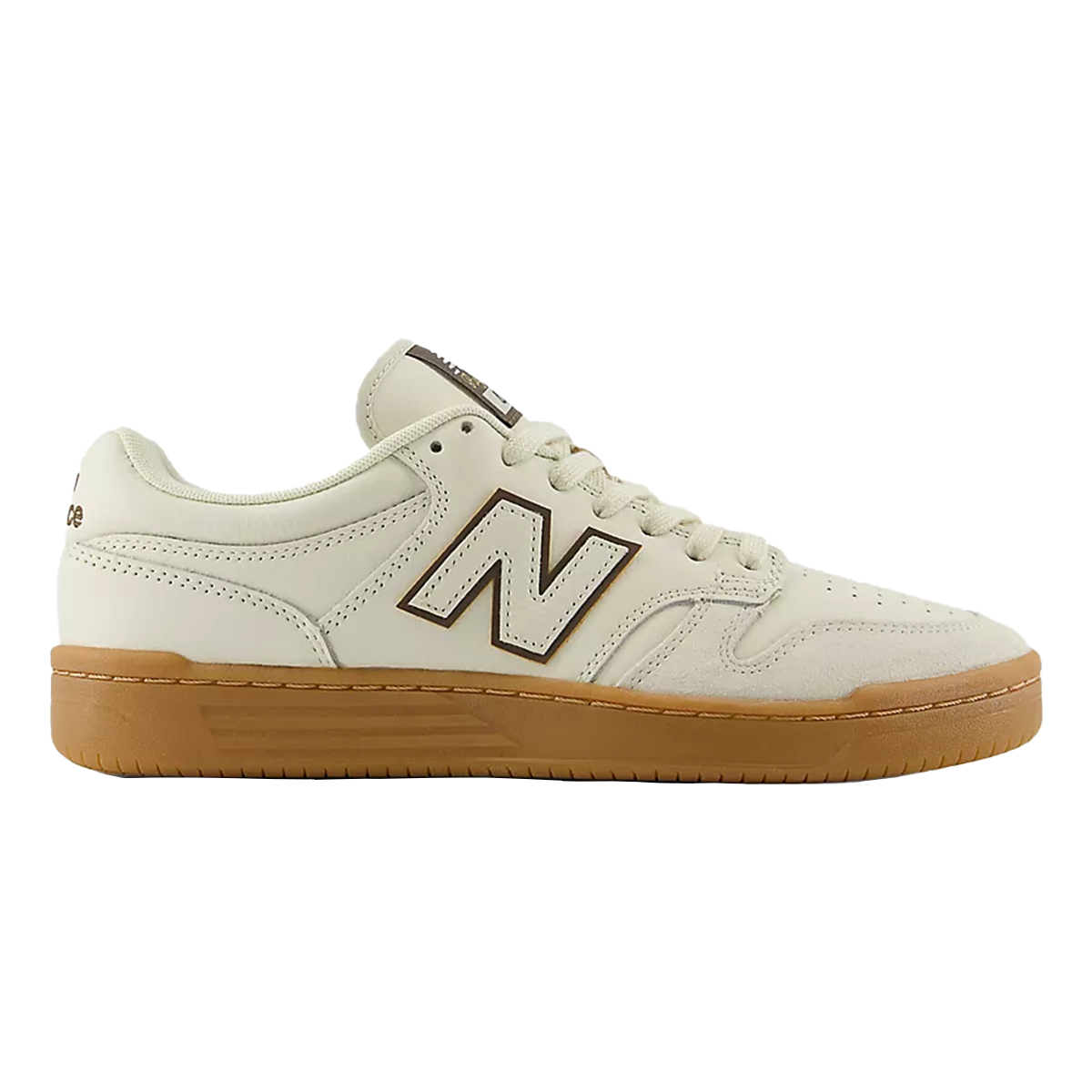 New Balance NM 480 Shoes - White / Brown