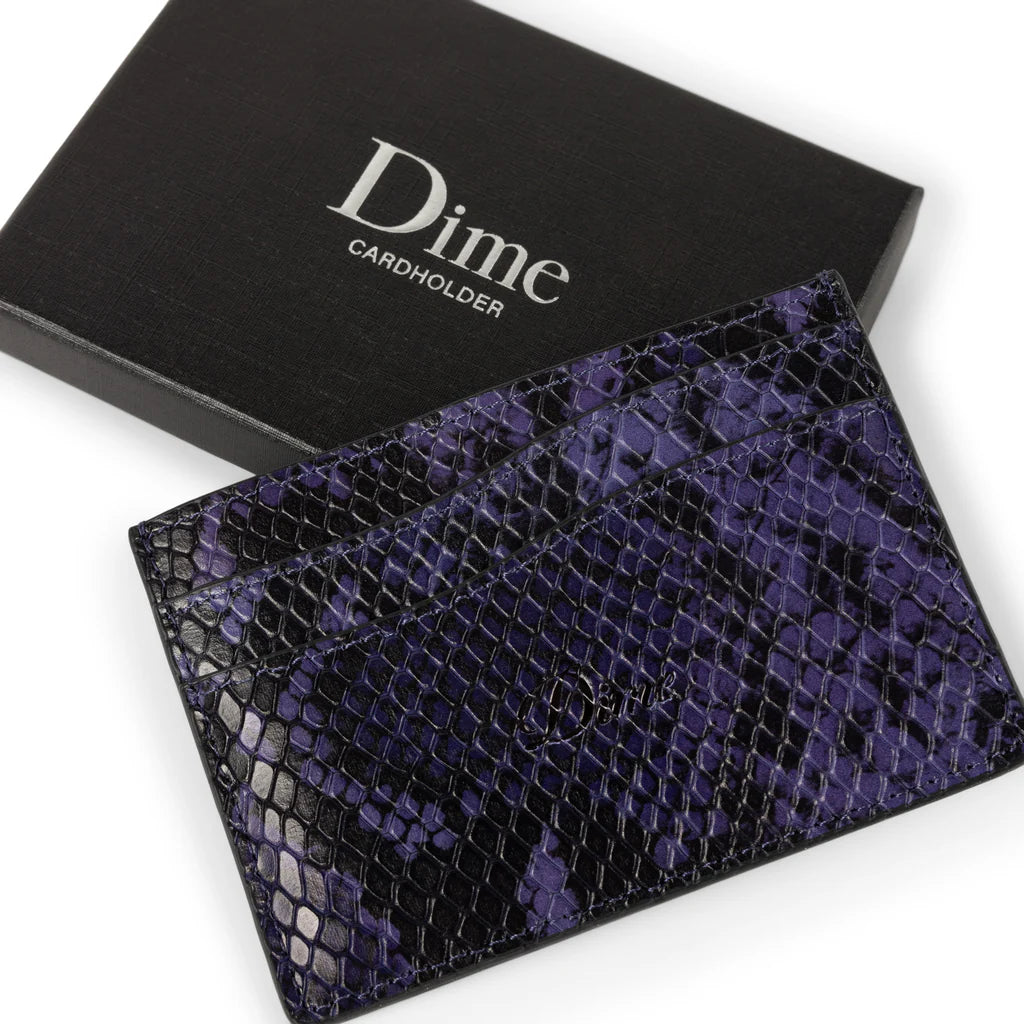 Dime Embossed Leather Cardholder - Assorted Colors