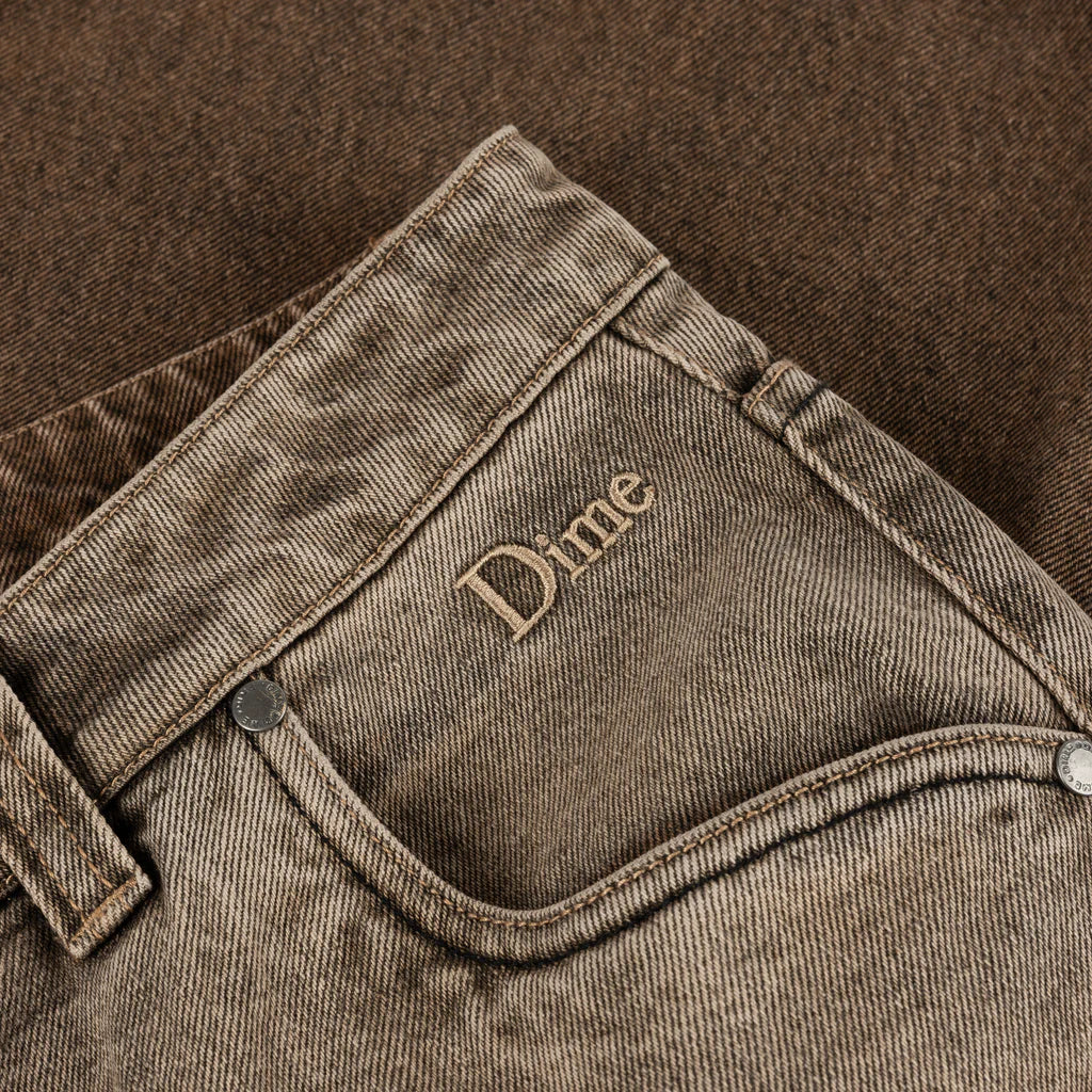 Dime Classic Baggy Denim Pants - Dipped Sandblasted Brown