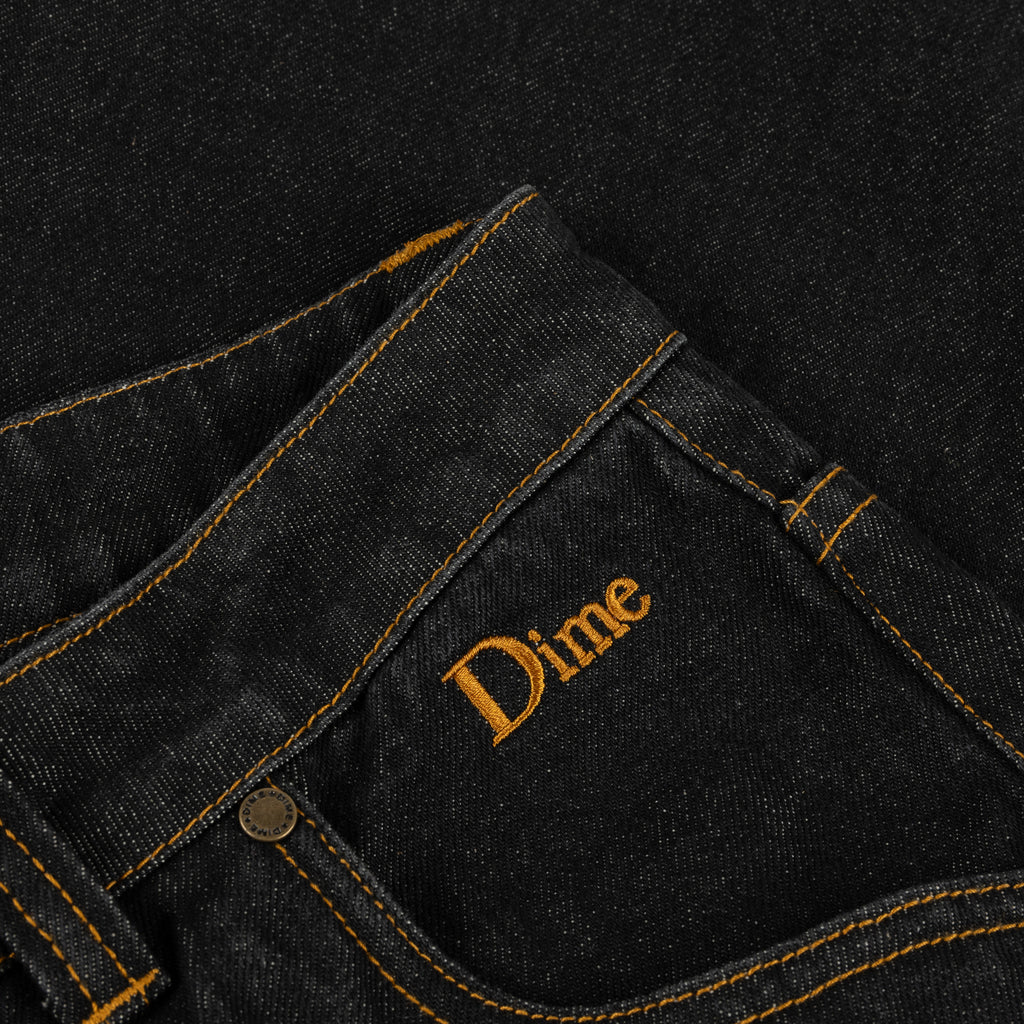 Dime Classic Relaxed Denim Pants - Black Washed