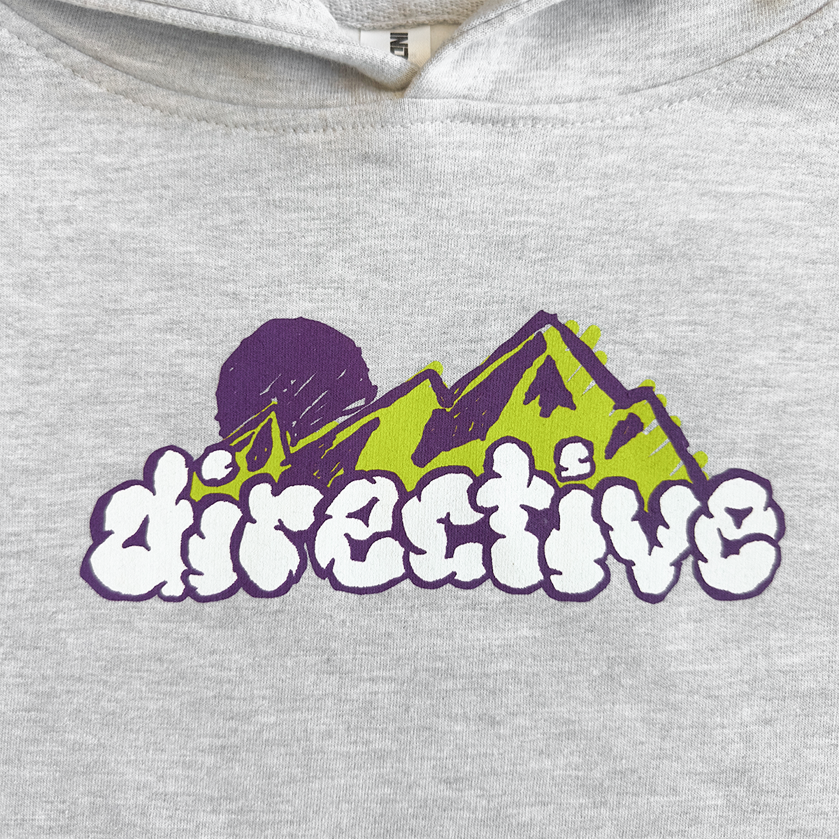 Directive Mountains Youth Hoodie - Ash