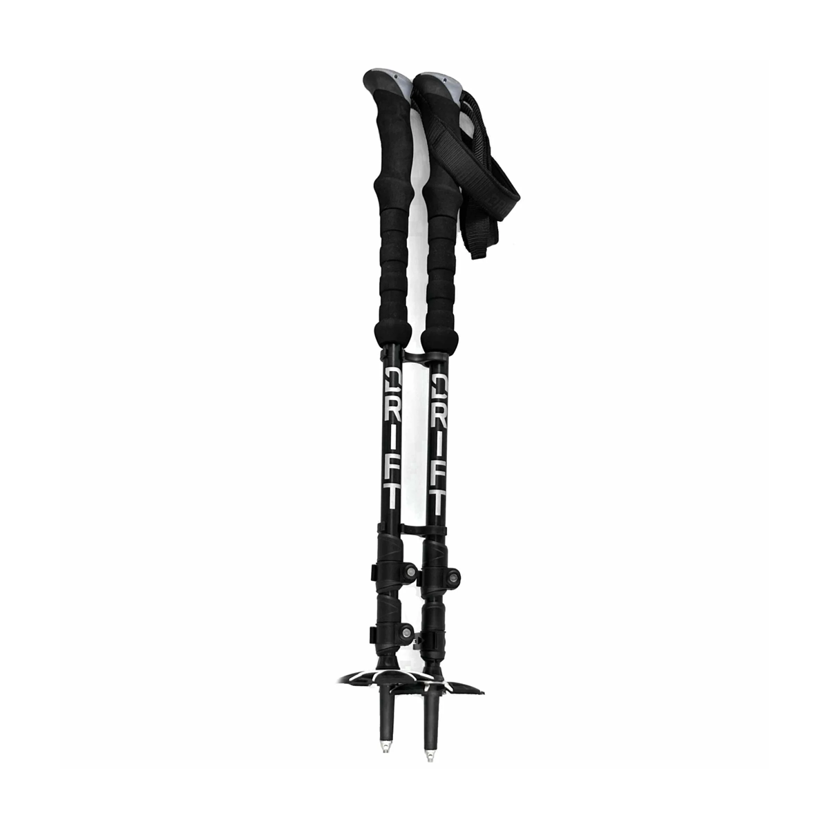 Drift Three Piece Telescoping Poles - Black