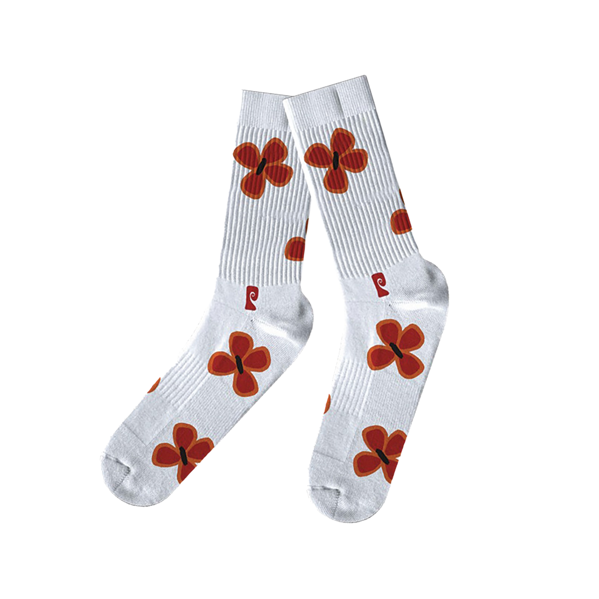 Psockadelic FLOWER Psocks - White