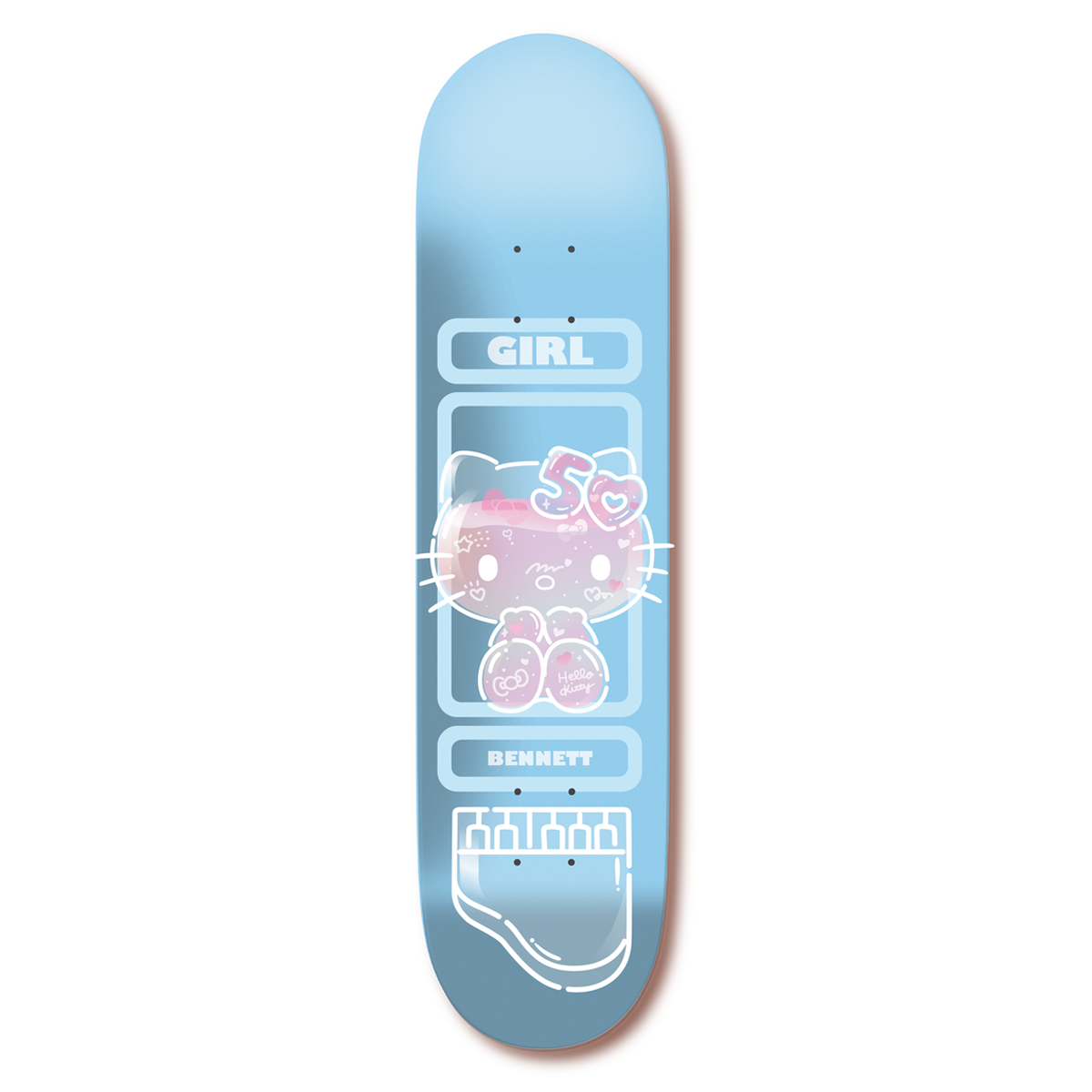 Girl Bennett Hello Kitty 50th Anniversary Skate Deck - 8.0