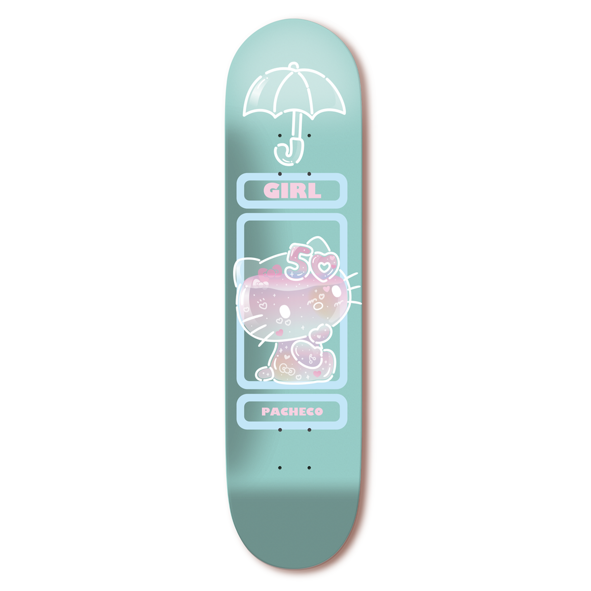 Girl Pacheco Hello Kitty 50th Anniversary Skate Deck - 8.5