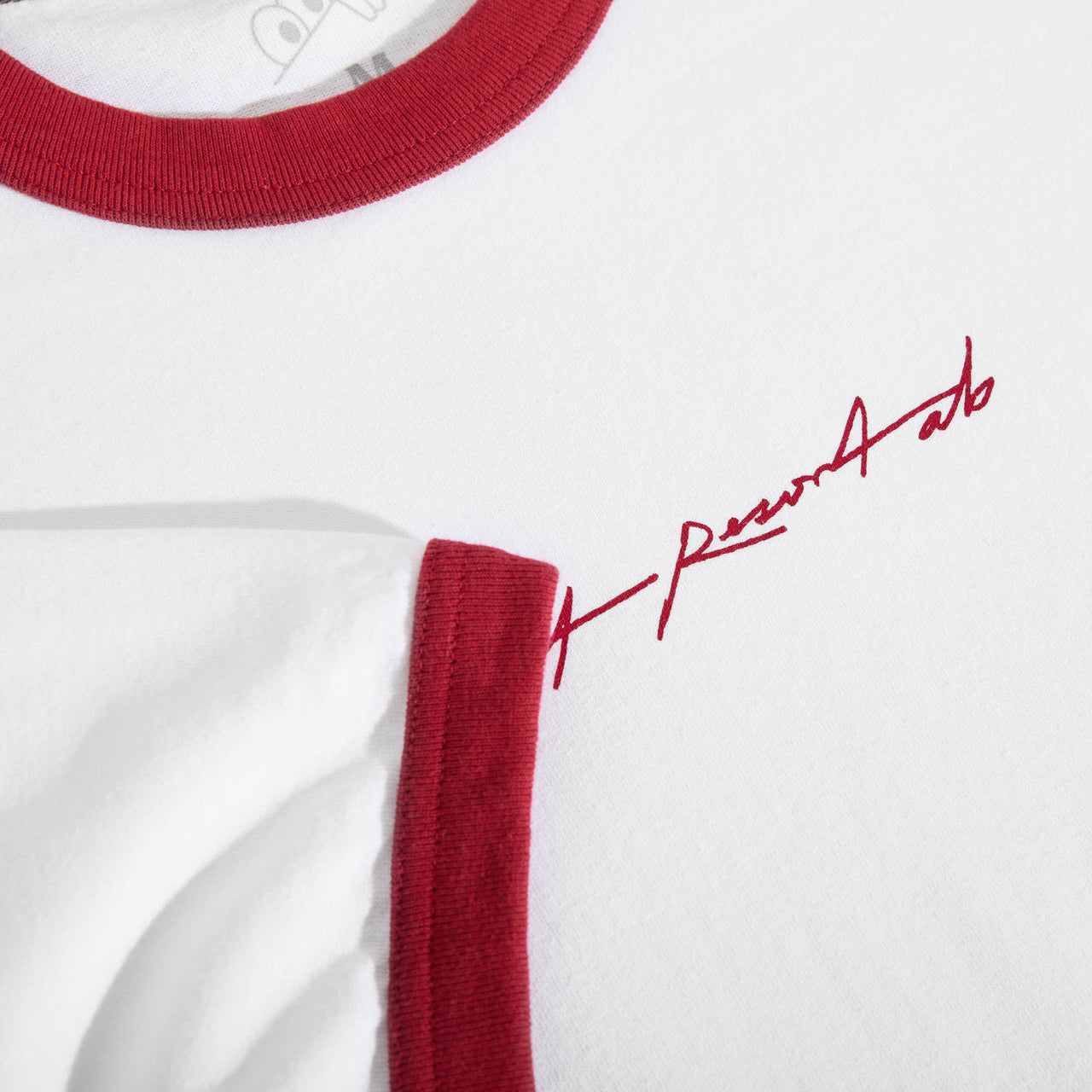 Last Resort AB Signature Ringer Tee White / Ole Red