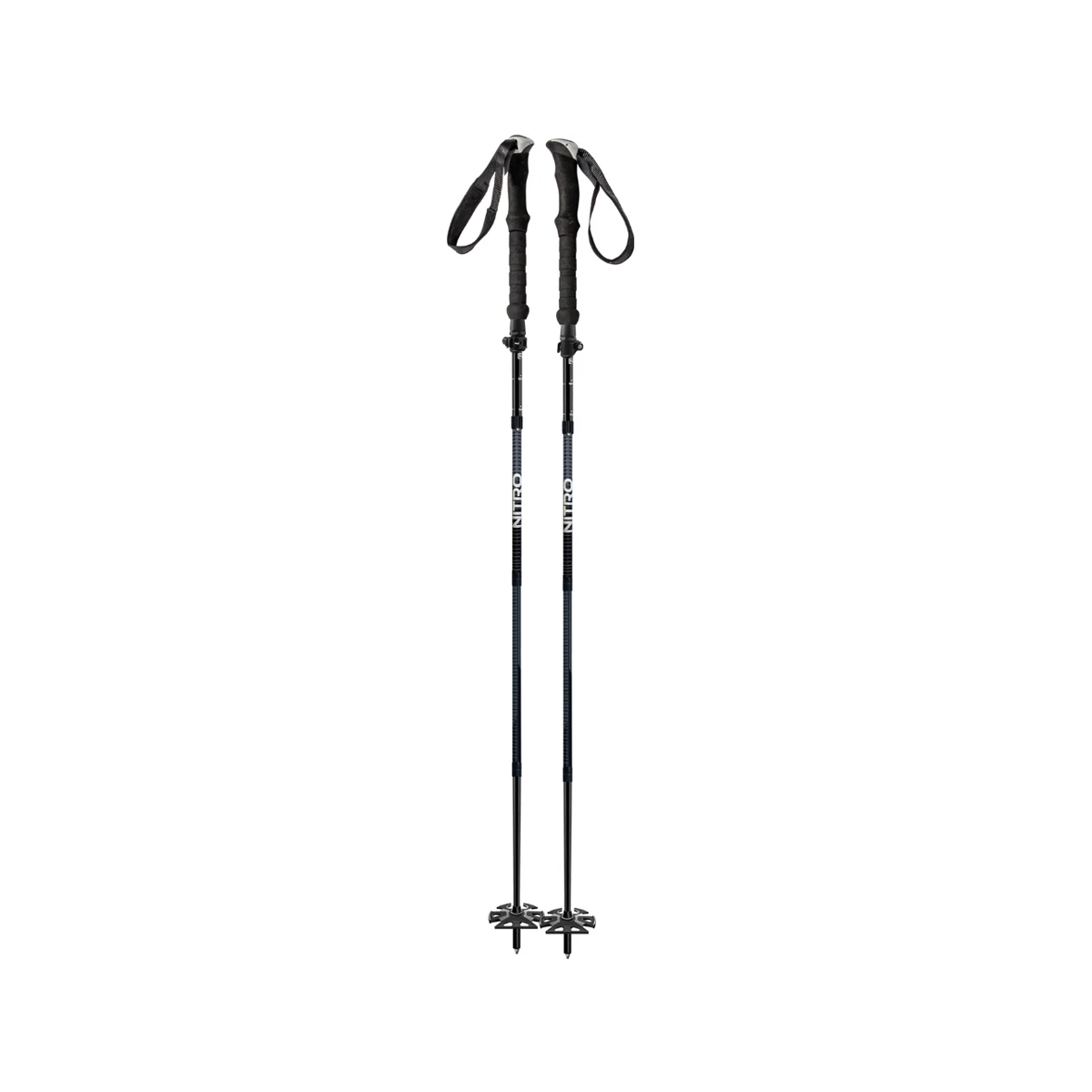 Nitro 4 Piece Aluminum Splitboard Poles - Black