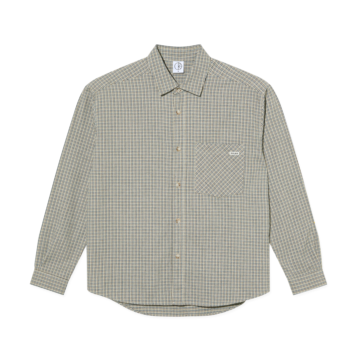 Polar Mitchell LS Button Up Shirt - Creme Check