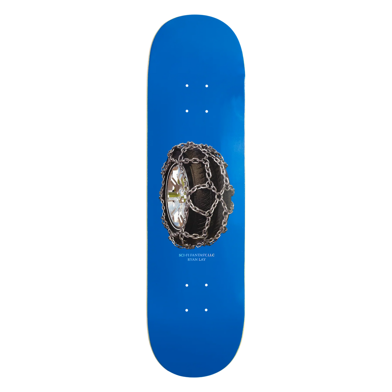 Sci-Fi Fantasy Ryan Lay Tire Chain Skate Deck - 8.0