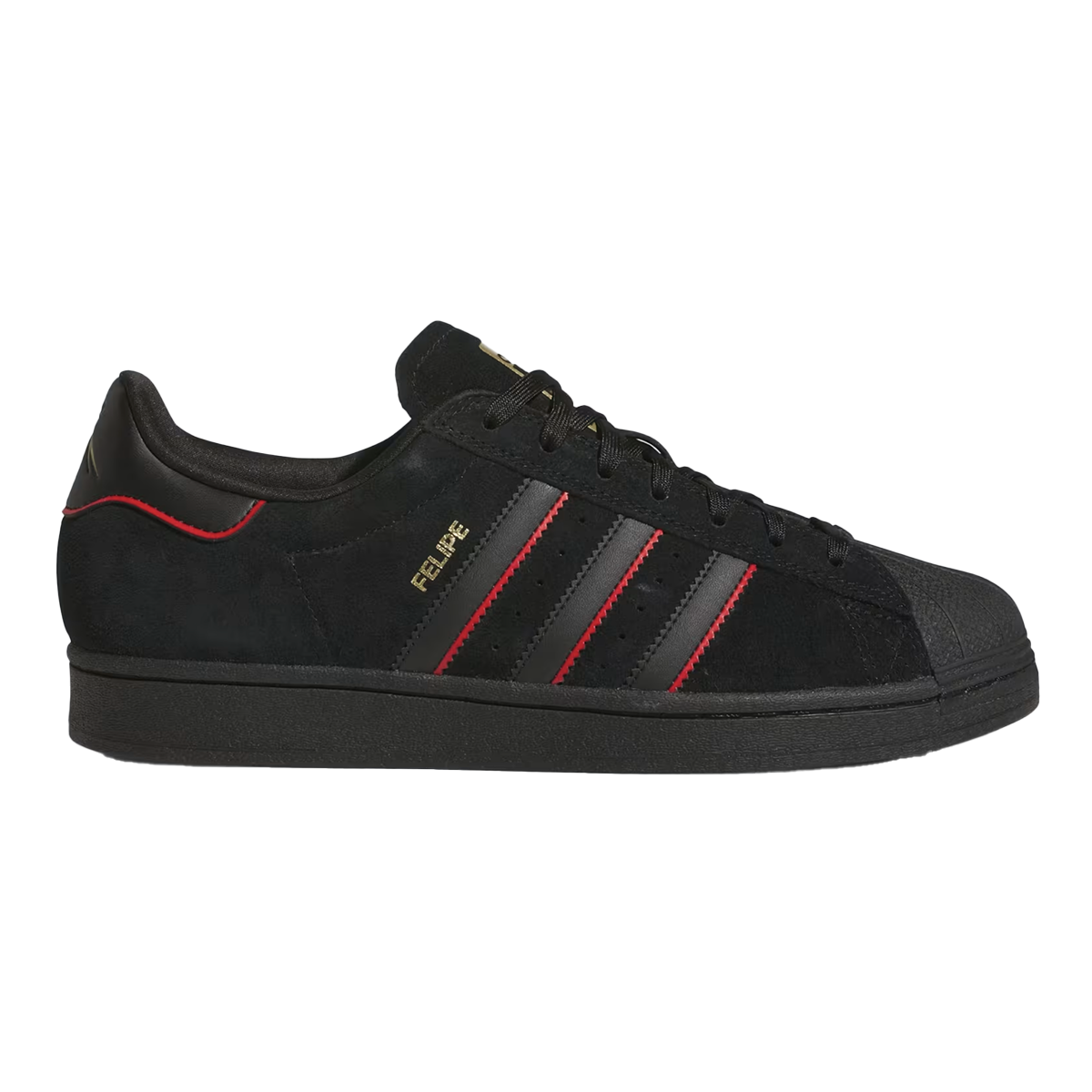 Adidas Superstar ADV x Felipe Shoes - Core Black / Better Scarlet / Gold Metallic