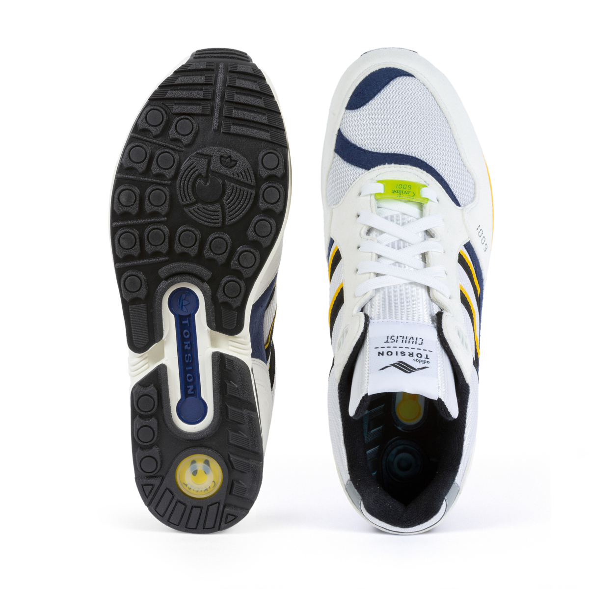 Adidas X Civilist ZX6001 B Shoes - Crystal White / Core Black / Bold Gold