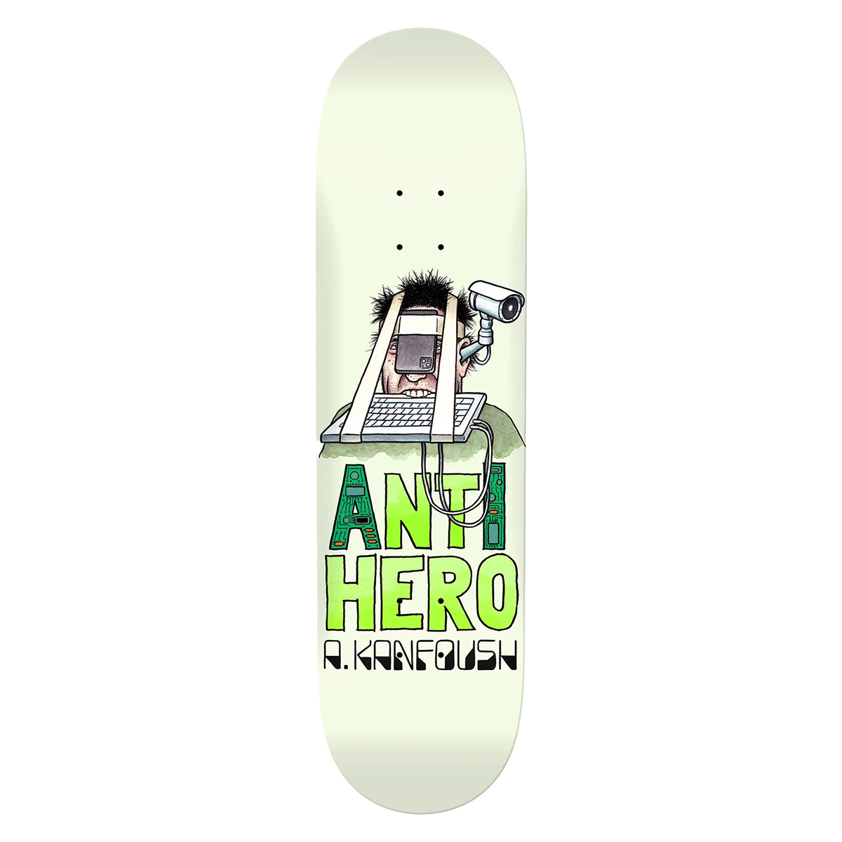 Antihero Kanfoush Intelligence Skate Deck - 8.4