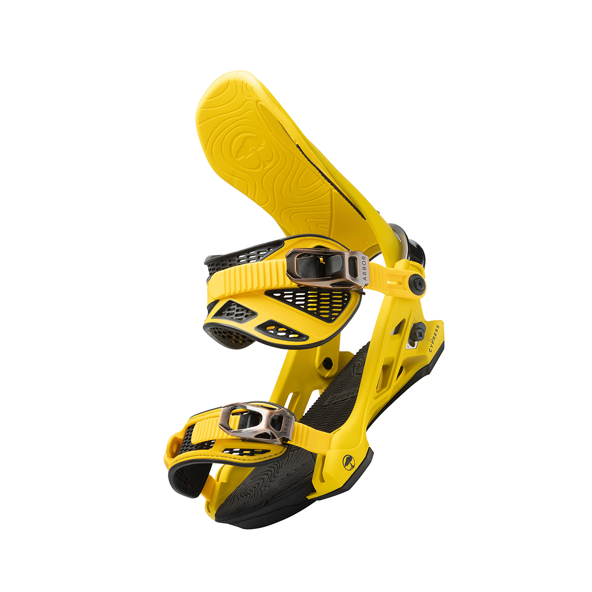 Arbor 2024 Cypress Snowboard Bindings - Yellow