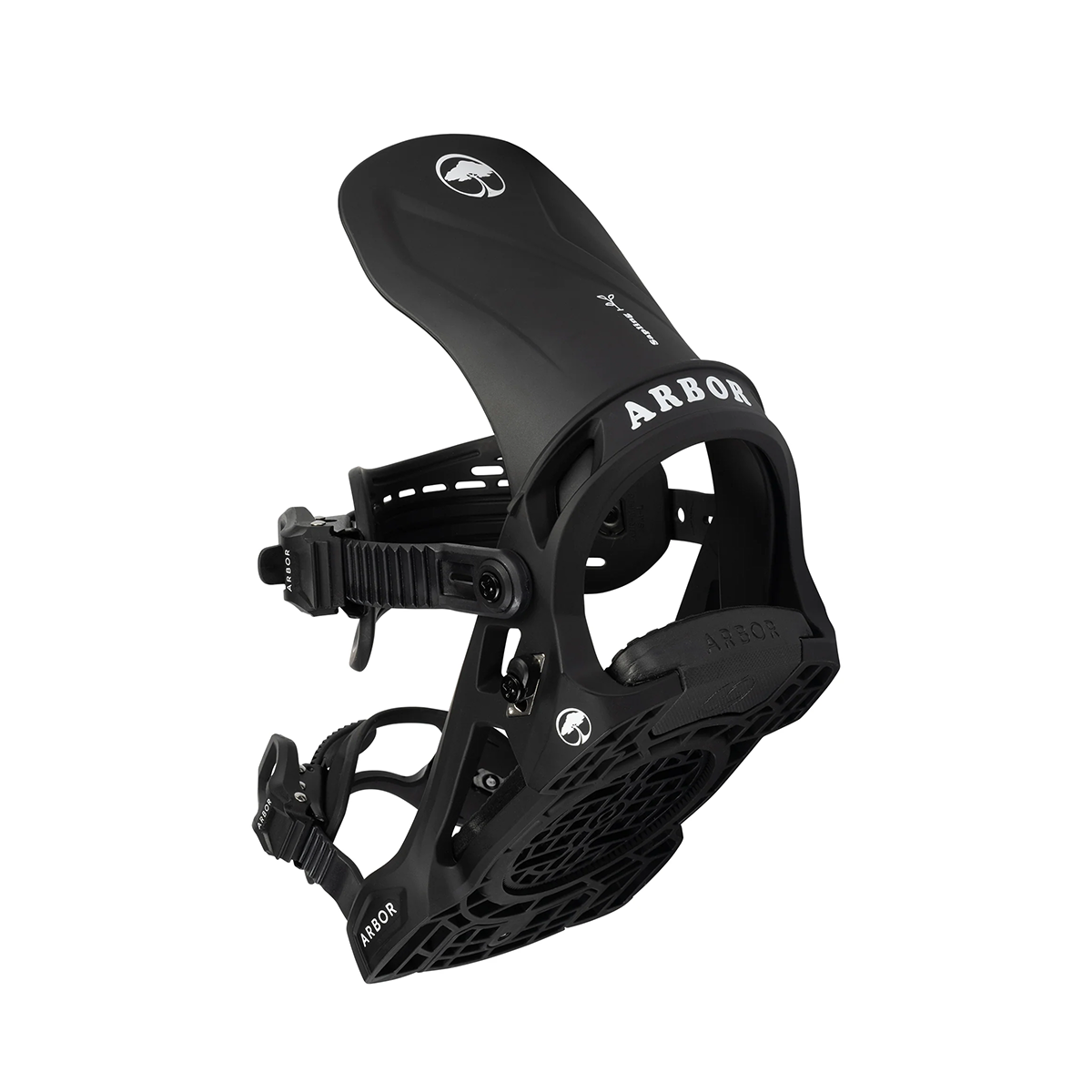 Arbor 2024 Youth Sapling Snowboard Bindings - Black