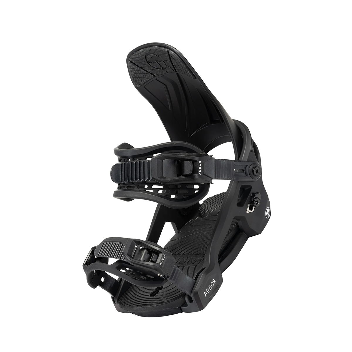 Arbor 2024 Youth Sapling Snowboard Bindings - Black