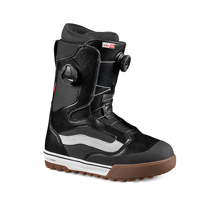 Vans 2025 Aura Pro Snowboard Boots - Black / White