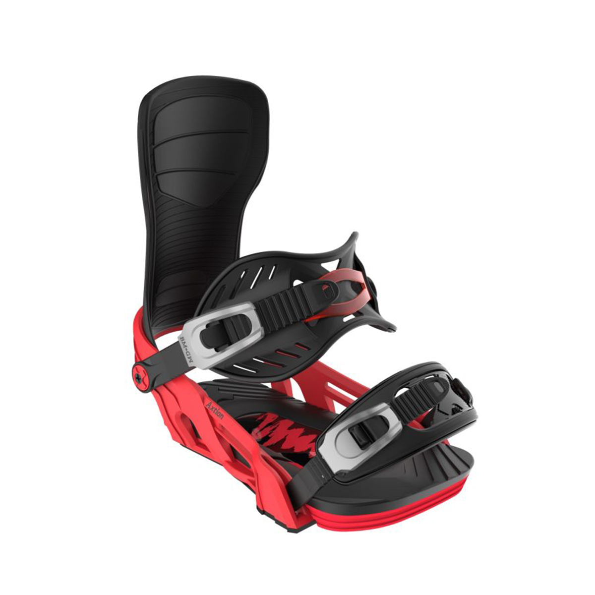 Bent Metal 2025 Axtion Snowboard Bindings - Red / Black