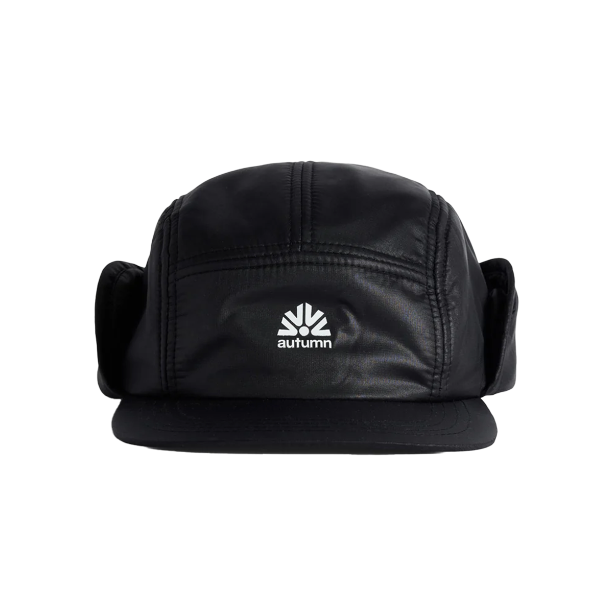 Autumn Puffy Flap Cap - Black