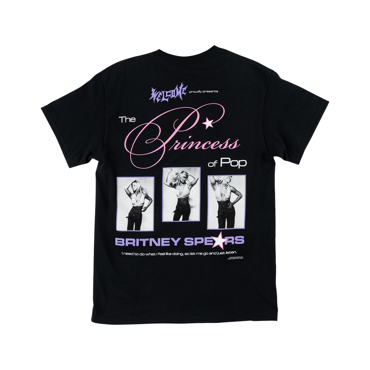 Welcome x Britney Princess T-Shirt - Black