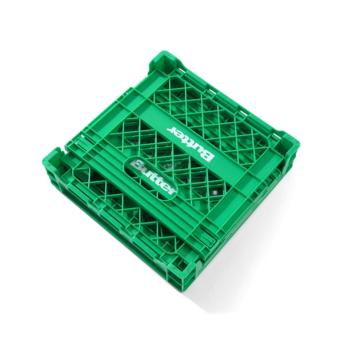 Butter Collapsible Record Crate - Green