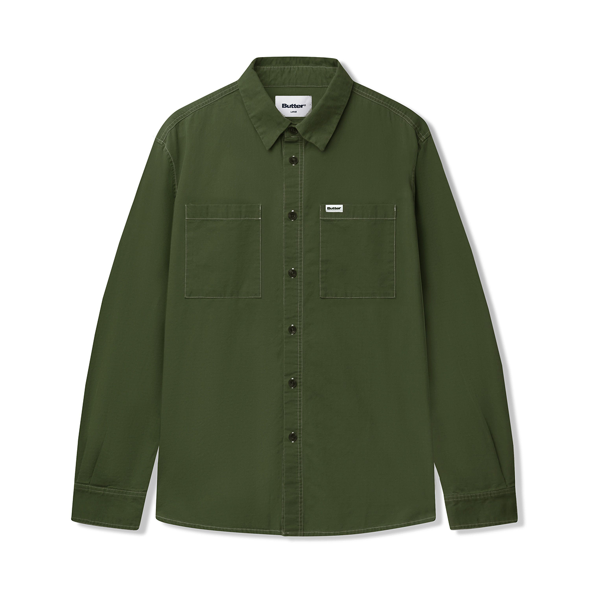 Butter Ripstop Button Up Shirt - Army