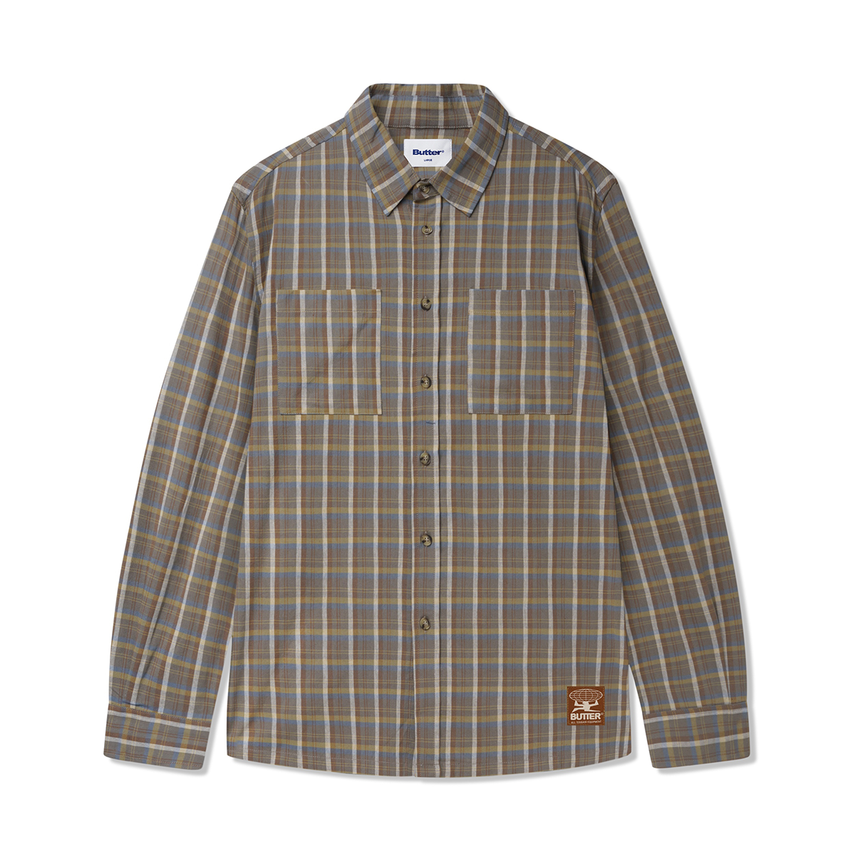 Butter Terrain Plaid Shirt - Canteen