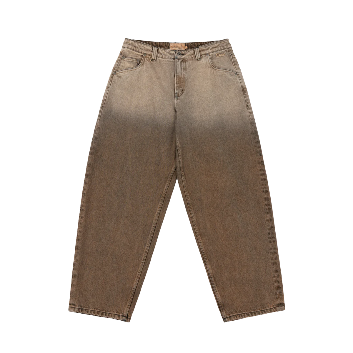 Dime Classic Baggy Denim Pants - Dipped Sandblasted Brown