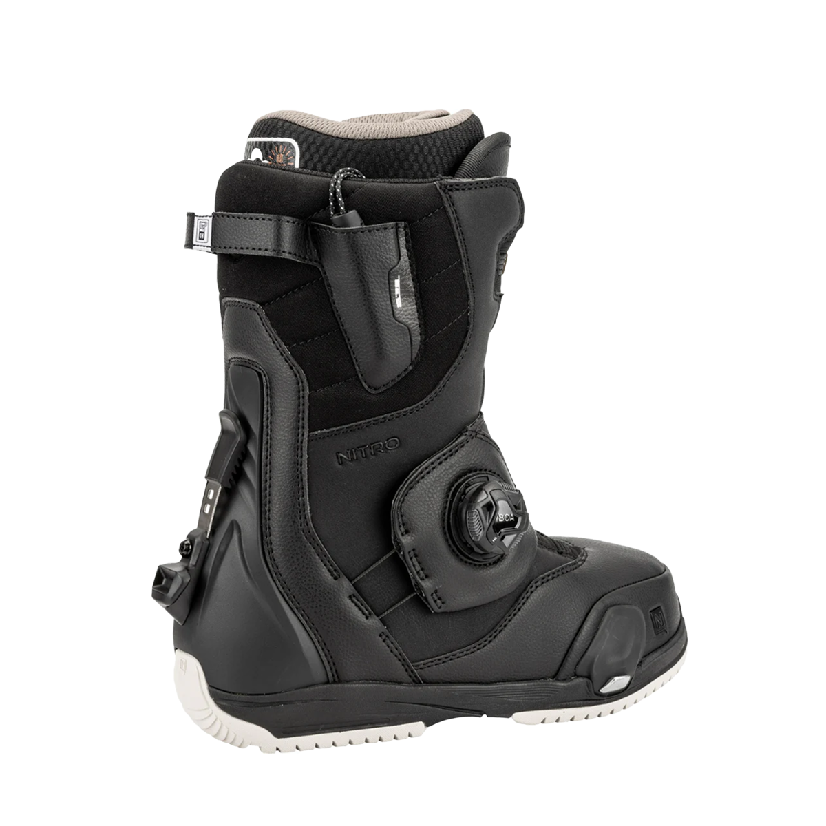 Nitro 2025 Cave Step On Snowboard Boot - Black