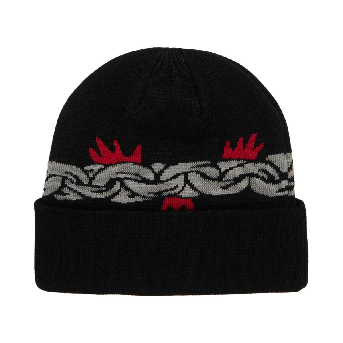 Corduroy Keep Out Beanie - Black