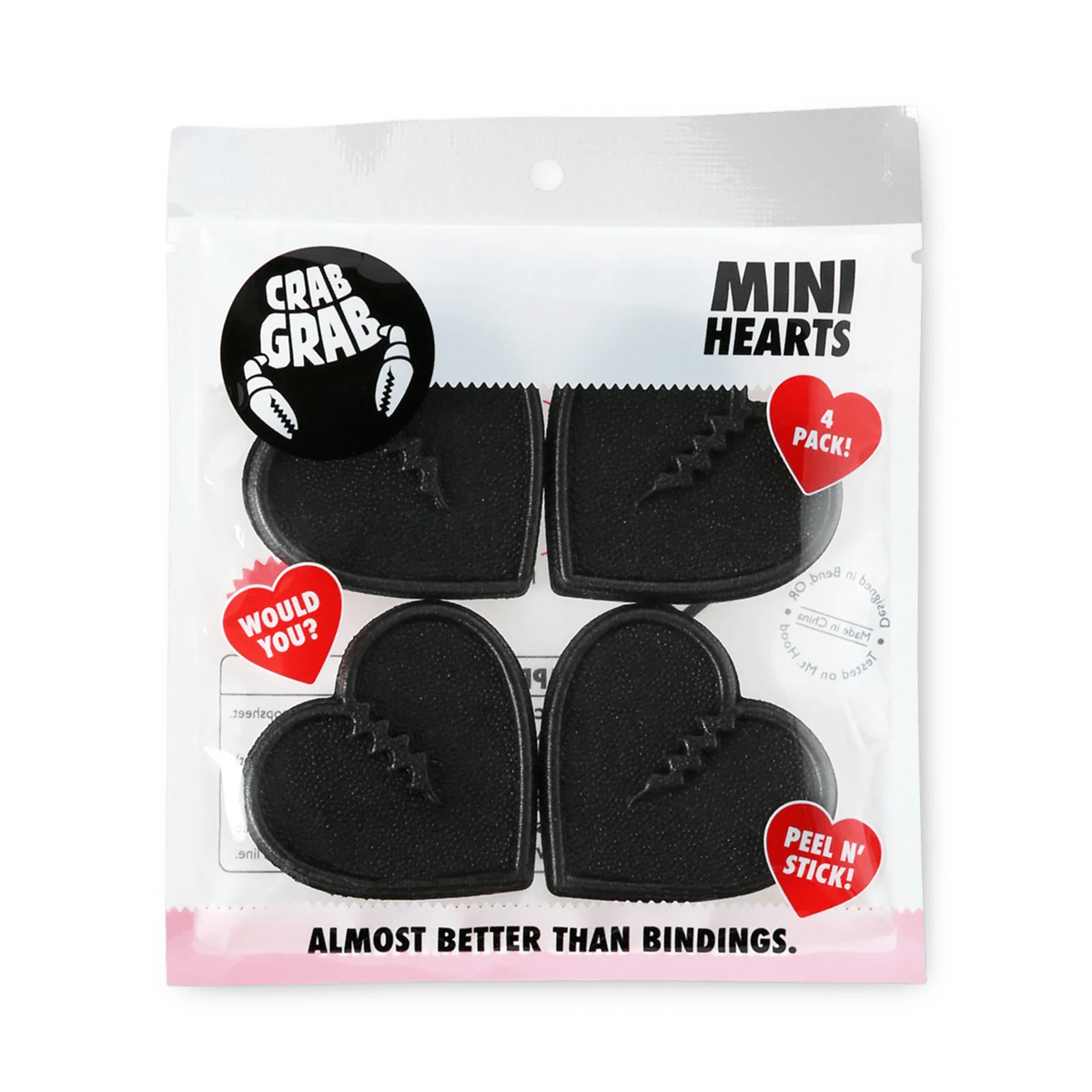 Crab Grab Mini Hearts Stomp Pad - Black