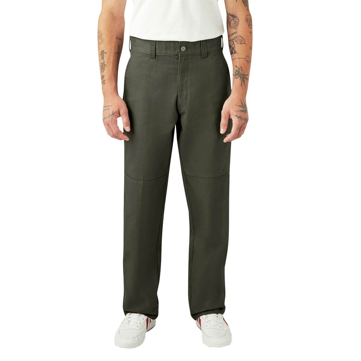 Dickies x Spitfire Double Knee Pants - Olive Green