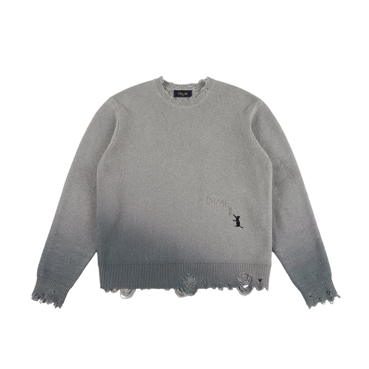 Dime Cat Knit Sweater - Storm