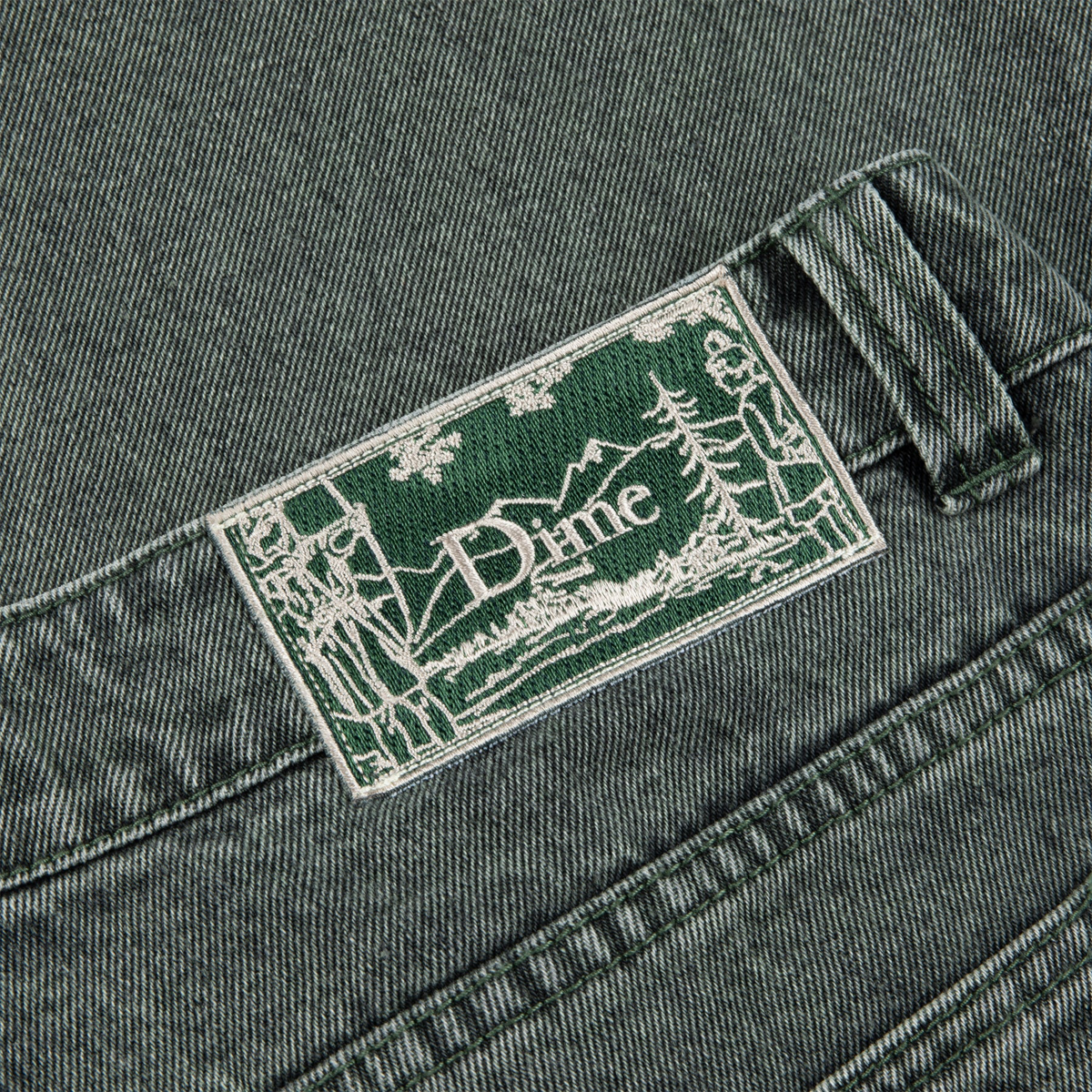 Dime Classic Relaxed Denim Jeans - Faded Green