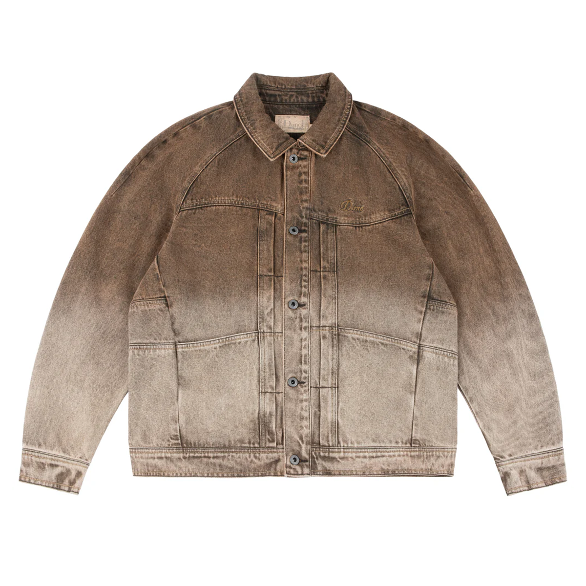 Dime Denim Jacket - Dipped Sandblasted Brown