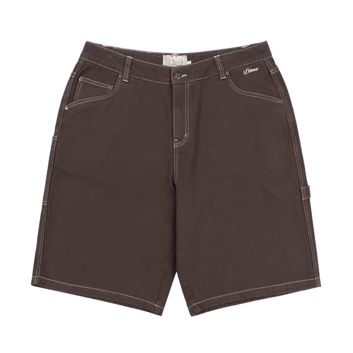 Dime Classic Denim Shorts - Brown Washed