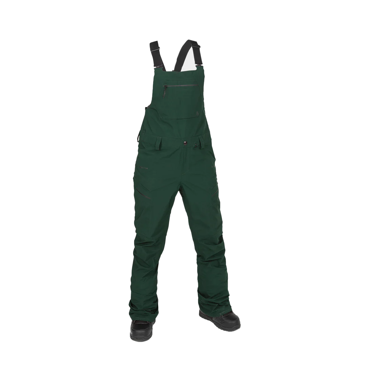 Volcom Women's Elm Stretch Gore Bib Overalls - Scarab