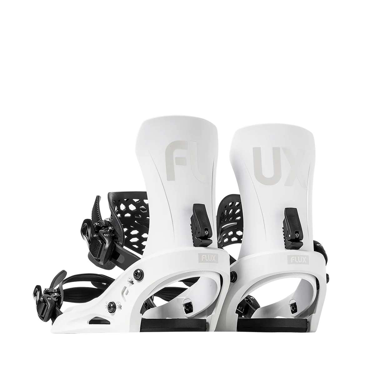 Flux 2025 EM Snowboard Bindings - White