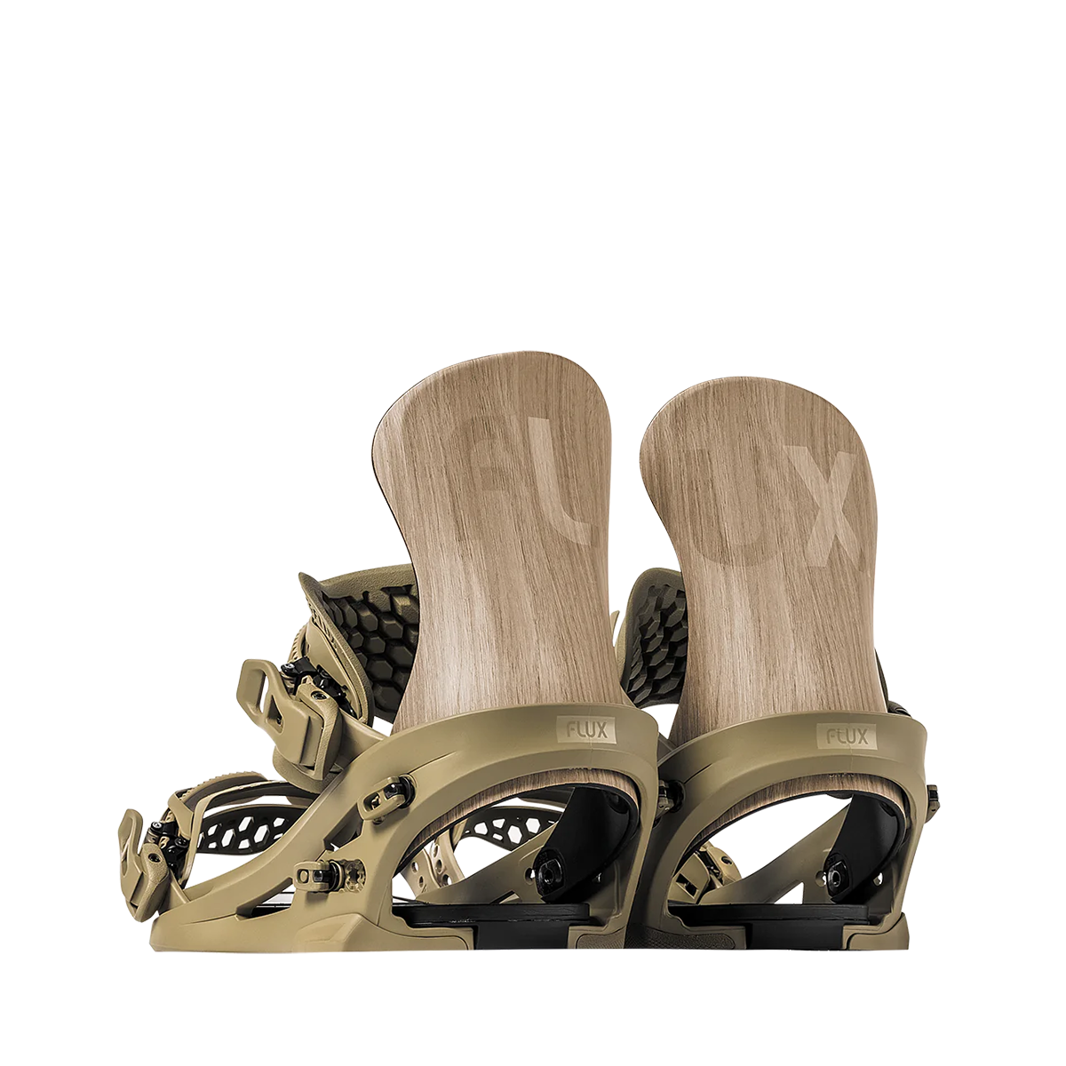 Flux 2025 SR Snowboard Bindings - Natural Wood