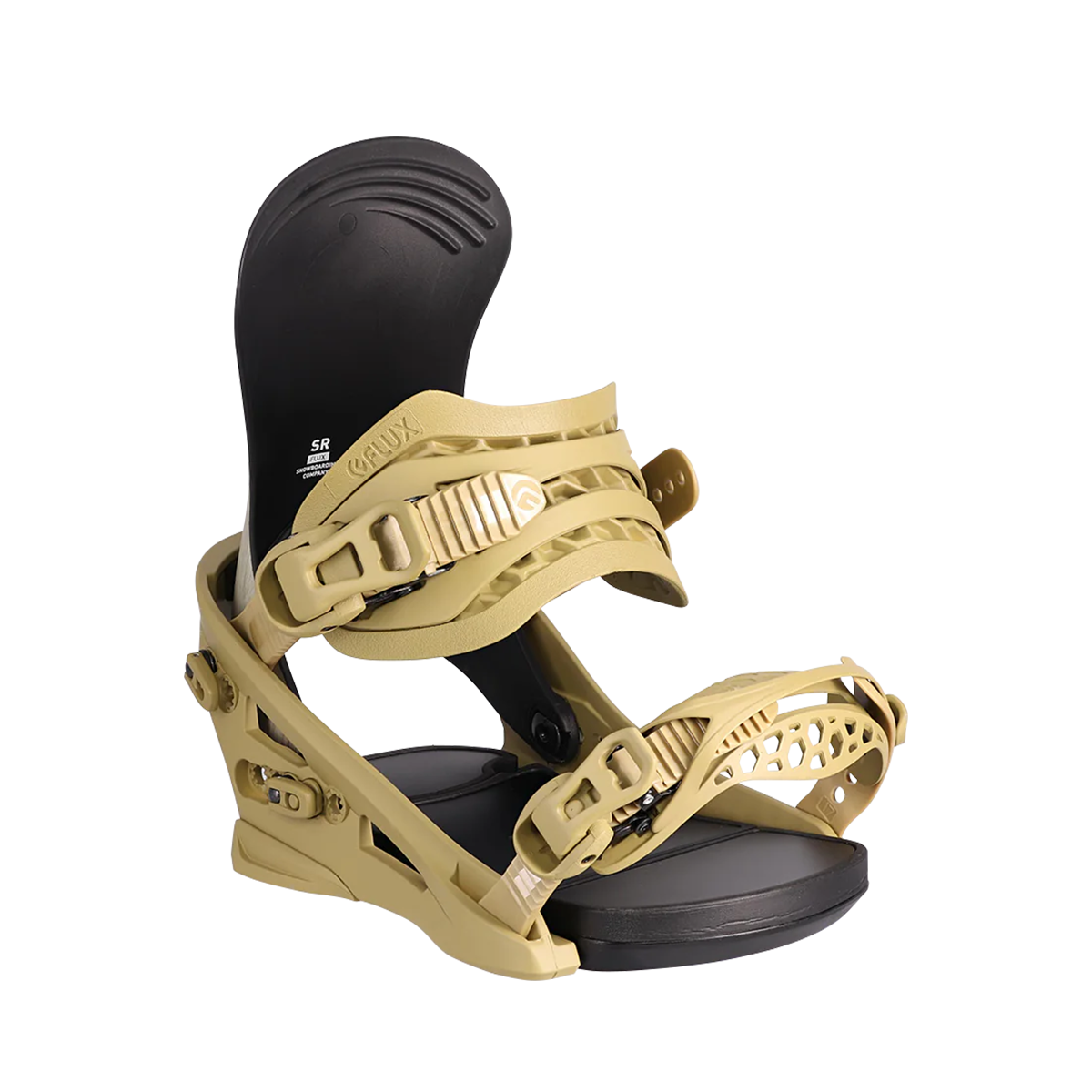 Flux 2025 SR Snowboard Bindings - Natural Wood