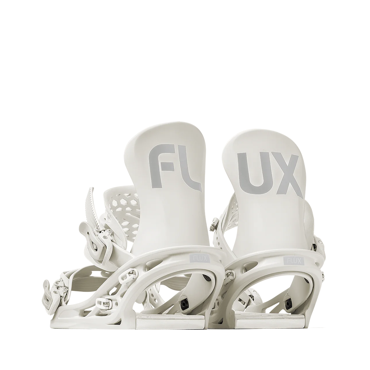 Flux 2025 TT Snowboard Bindings - Off White