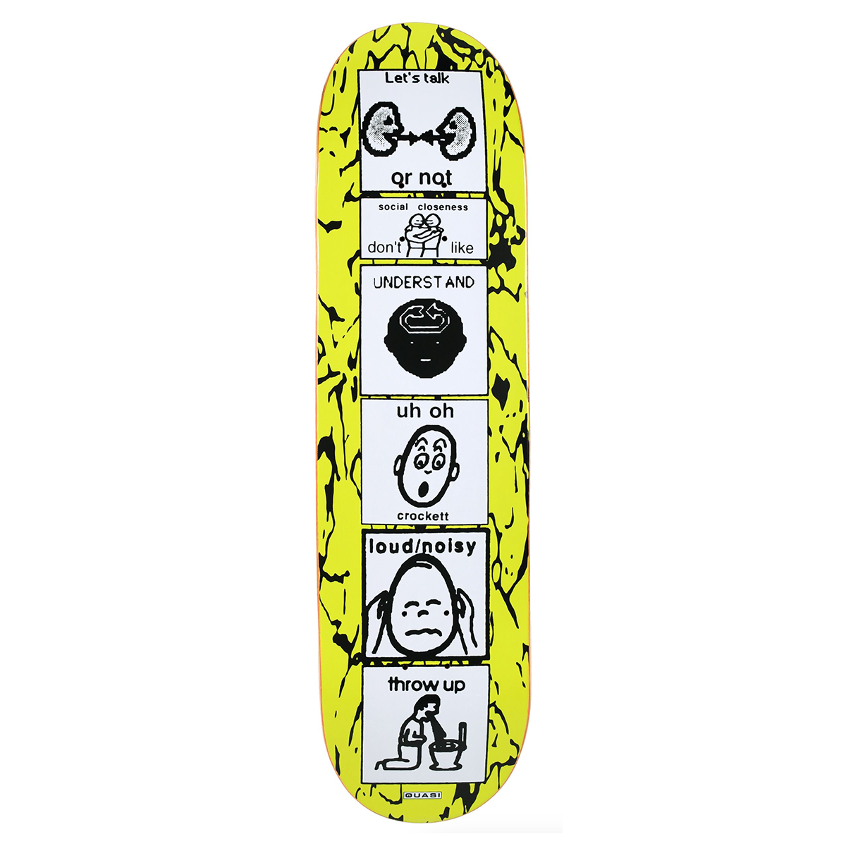 Quasi Gilbert Crocket Puker Skate Deck - 8.25