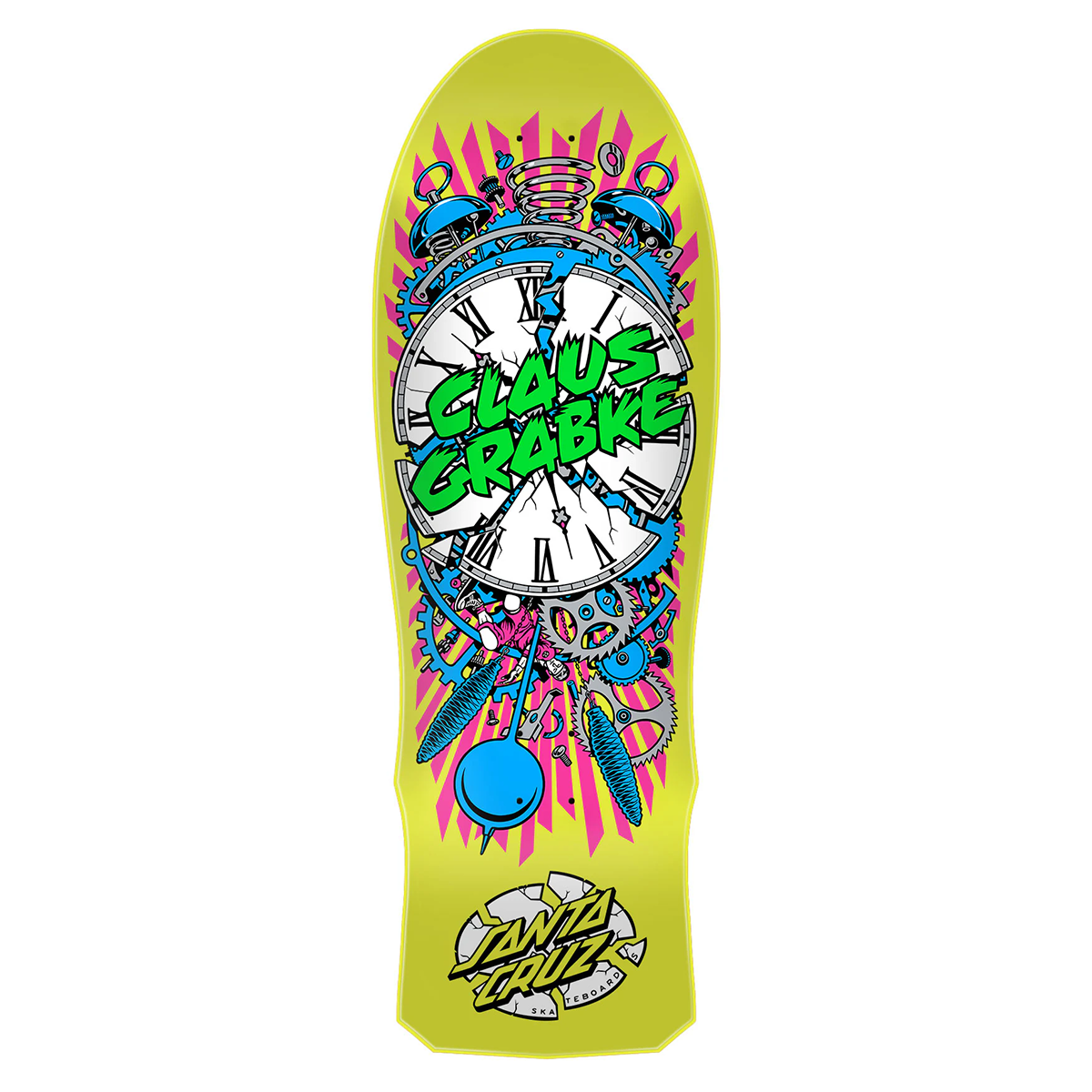 Santa Cruz Grabke Exploding Clock Reissue Skate Deck - 10.04