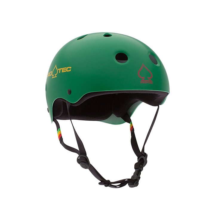 Pro Tec Classic Skate Helmet - Matte Rasta Green