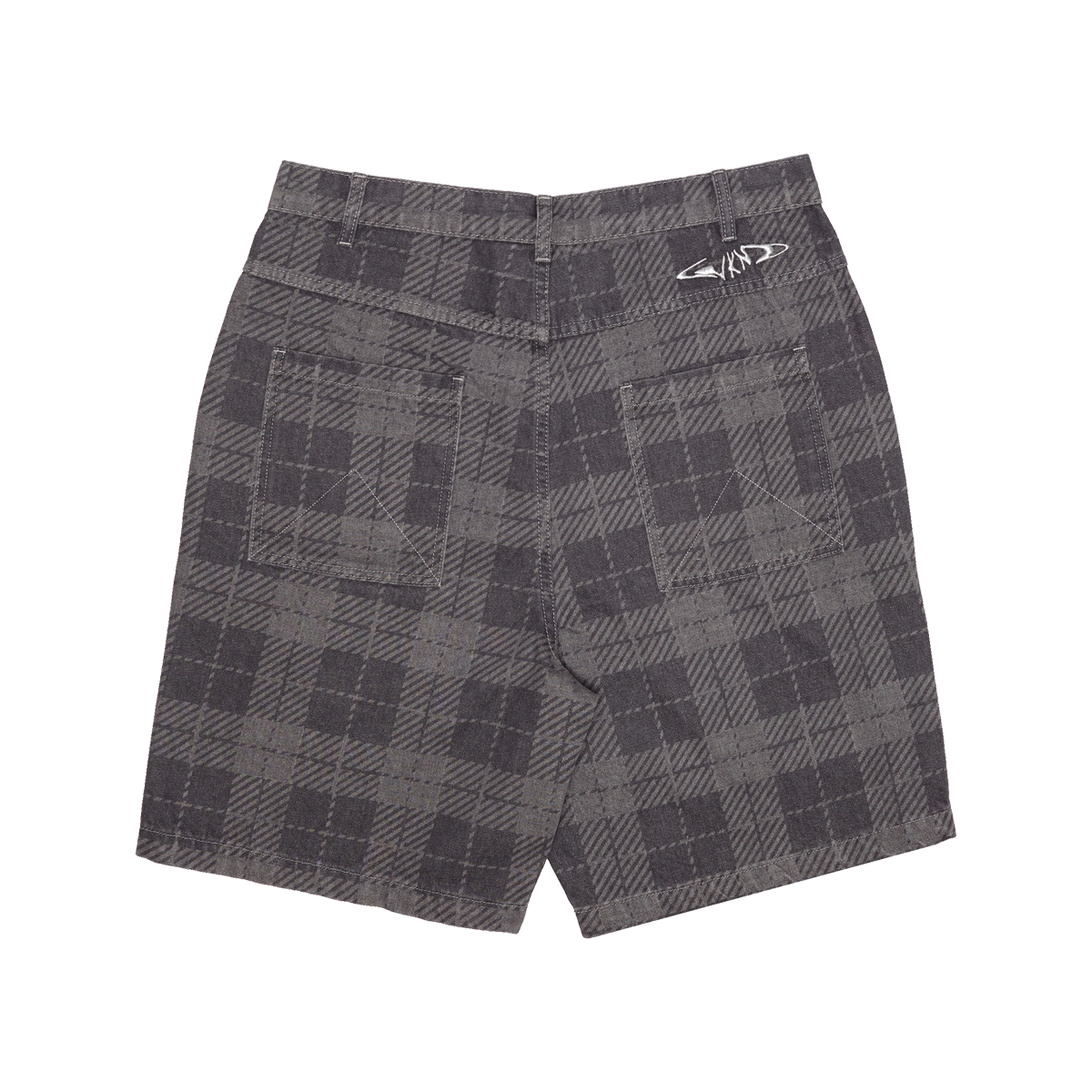 WKND Gene's Jean Shorts - Plaid Greys