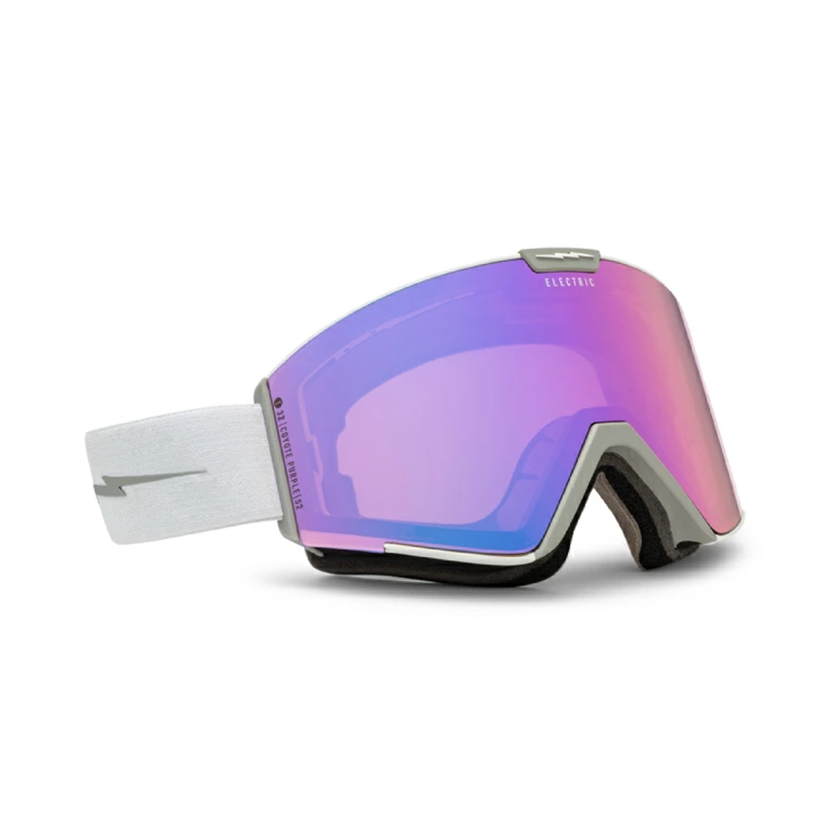 Electric Kabru Snow Goggles w/ Bonus Lens - Matte White / Coyote Purple + Black Onyx