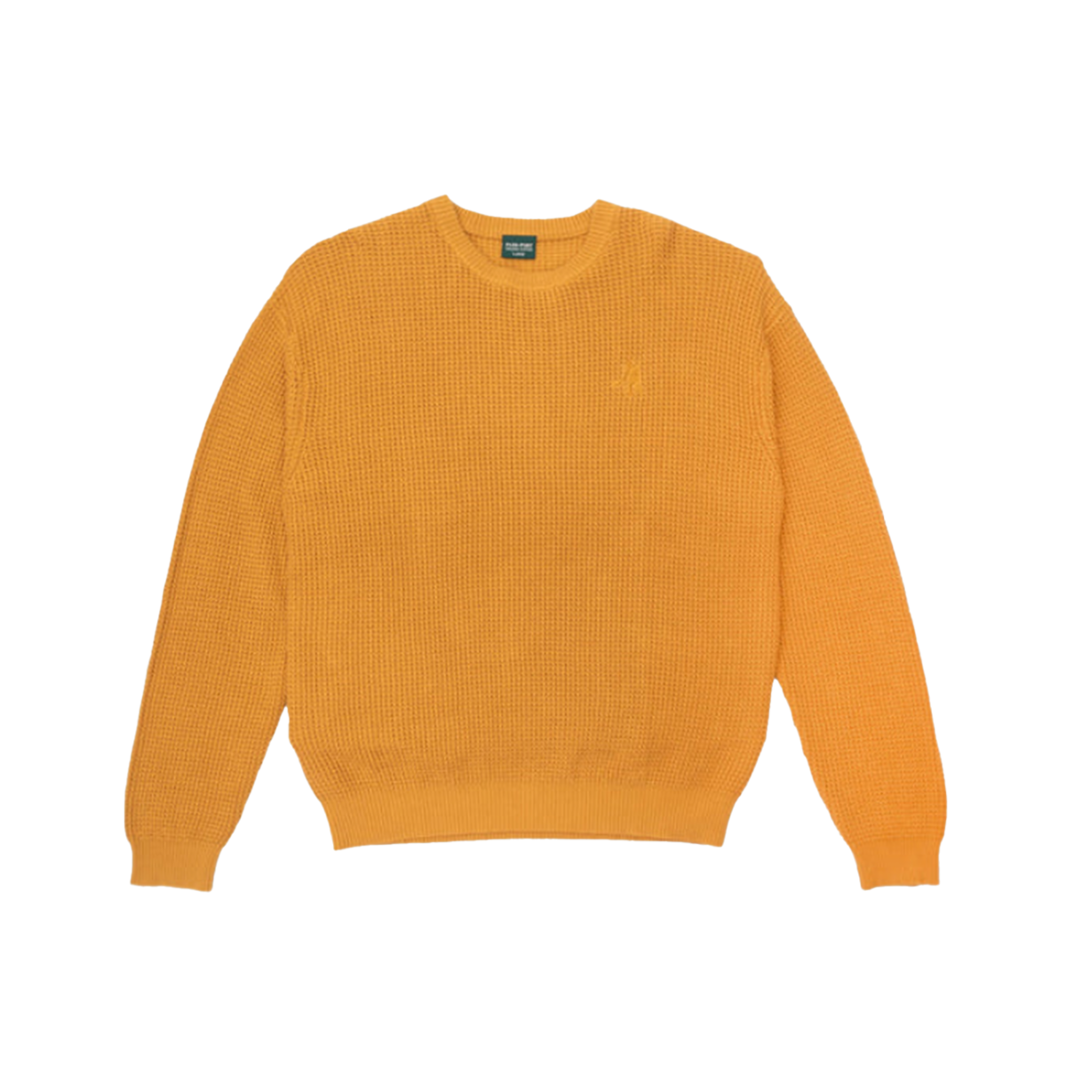 Passport Organic Cotton Waffle Knit Sweater - Marigold